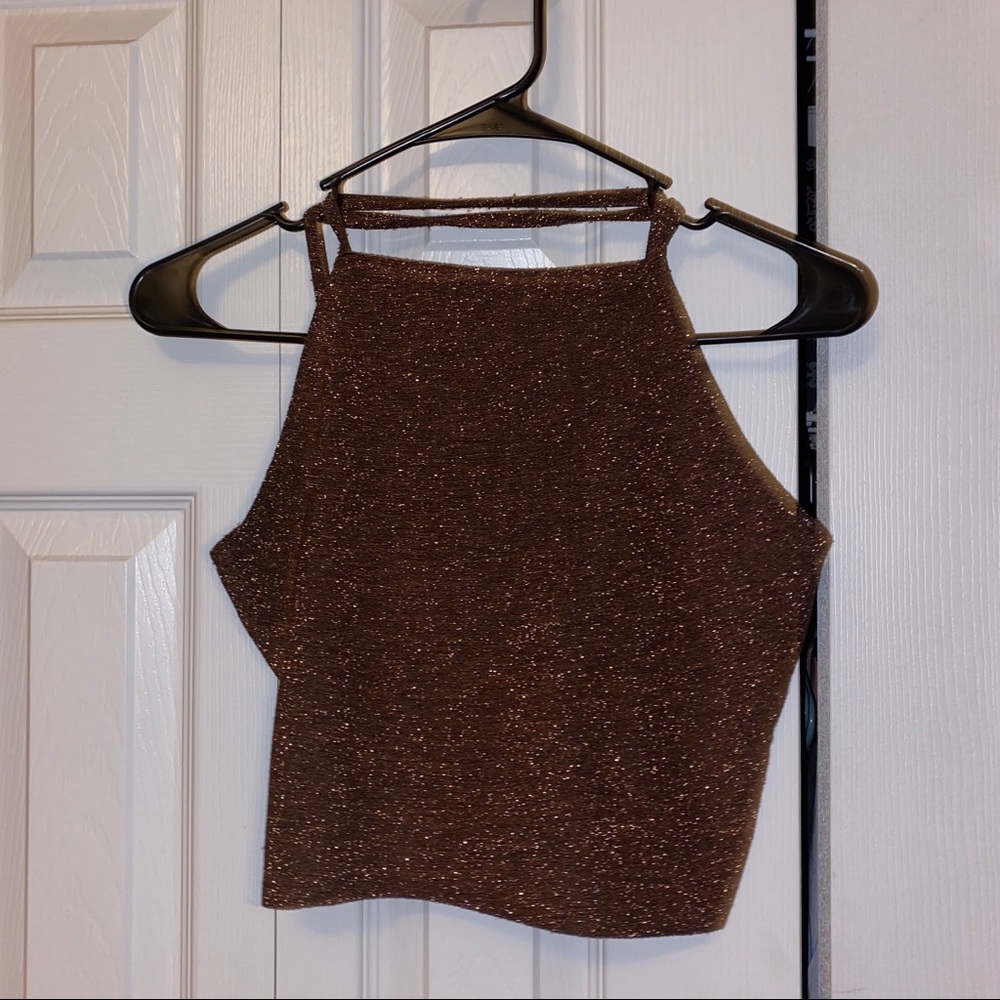 Forever 21: Glitter Halter Top